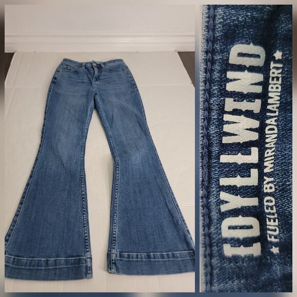 Idyllwind Denim - Idyllwind by Miranda Lambert Jeans Sz 4 Wide Leg Flared Western Cowgirl Rodeo